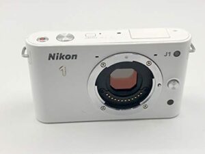 nikon 1 j1 10.1 mp hd digital camera body only (white)