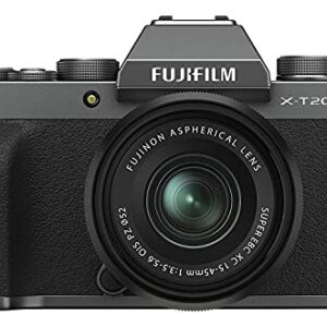 Fujifilm X-T200 Mirrorless Digital Camera w/XC15-45mm Kit - Dark Silver