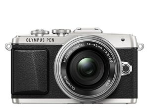 olympus e-pl7 16mp mirrorless digital camera with 3-inch lcd with 14-42mm ez lens (silver) – international version