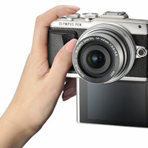 Olympus E-PL7 16MP Mirrorless Digital Camera with 3-Inch LCD with 14-42mm EZ Lens (Silver) - International Version