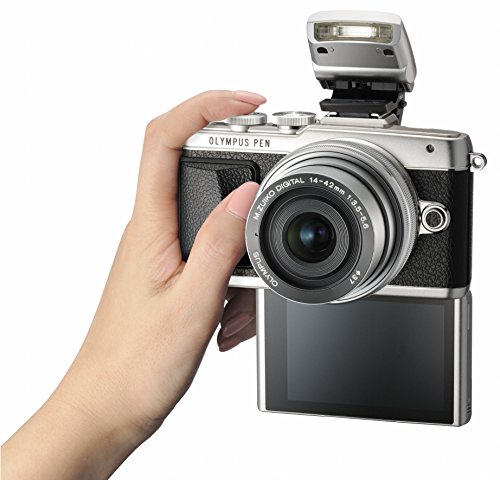 Olympus E-PL7 16MP Mirrorless Digital Camera with 3-Inch LCD with 14-42mm EZ Lens (Silver) - International Version