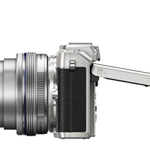 Olympus E-PL7 16MP Mirrorless Digital Camera with 3-Inch LCD with 14-42mm EZ Lens (Silver) - International Version