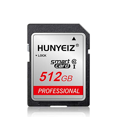 512GB SD Card Memory Card High Speed Security Digital Flash Memory Card Class 10 for Cameras,Vlogger&Videographer and Other Compatible Devices（512GB