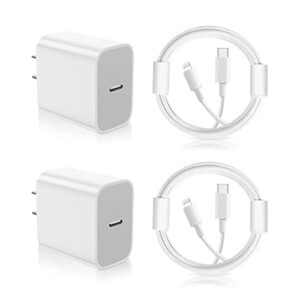iphone charger,iphone fast charger apple fast charging [apple mfi certified] 2pack quick usb c fast wall plug type c to lightning cable cord for iphone 14/13 pro/12/11 pro max/mini/se/x/8 plus/airpods
