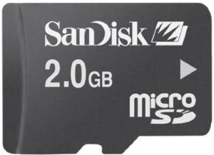 sandisk microsd 2gb memory card
