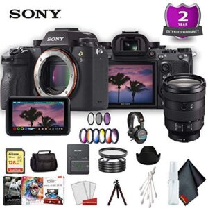 Sony Alpha a9 Mirrorless Digital Camera (Body Only) (International Model) Advanced Accessory Bundle w/ 24-105mm Lens + Recording Monitor