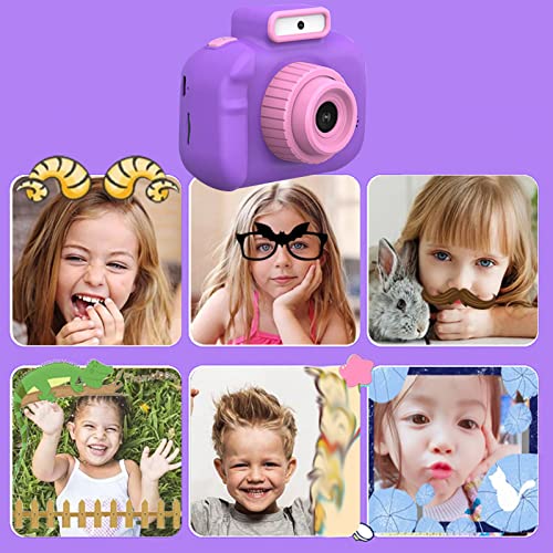 4800W Front and Rear 1080P HD Children's Digital Came-ra Video and Games with Flashlight 800mah Battery Portable Mini Digital Camera for Children