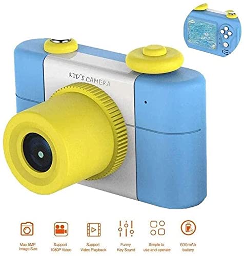 GIENEX Kids Camera Digital Cam for Girls Rechargeable Child Video Recorder with 16GB SD Card 12MP HD 1080P 2 Inch Screen for 3-12 Year Old Boys Toddler