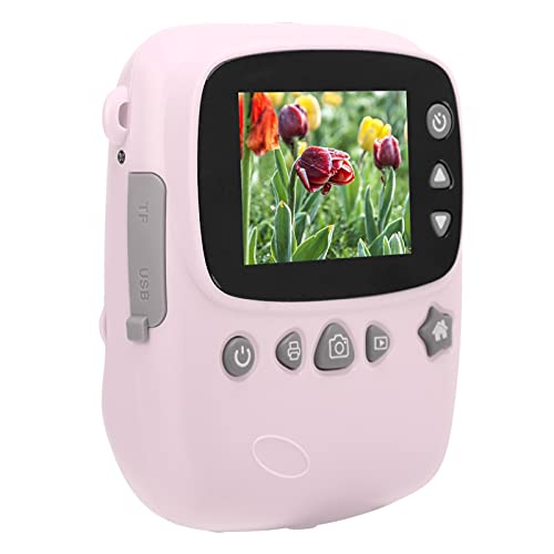 Camera for Kids Children Portable Camera P01A Instant Print Camera Toys 2.4inch Video Recorder 1200W for Boys and Girls Camera Kids Toy Camera(Pink) (Color : Pink)