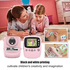 Camera for Kids Children Portable Camera P01A Instant Print Camera Toys 2.4inch Video Recorder 1200W for Boys and Girls Camera Kids Toy Camera(Pink) (Color : Pink)