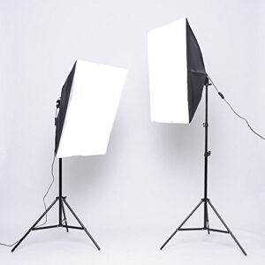 YISITONG Photography Video Studio Lighting Kit Softbox Umbrella Continuous Lighting Set with 4 Backdrops 6.2ft x 10ft Background Stand Support System for Photo Studio Product Portrait Video Shooting