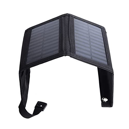 Solar Charger, Foldable Solar Panel Phone Charger with USB Interface Portable Solar Battery Power Bank for Smartphone Tablet Cellphone