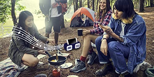 Bud Light Rugged Bluetooth Speaker with Phone Holder - Water Resistant - Phone Holder - Micro SD Card Reader - FM Radio - Carrying Handle - Bluetooth Speaker