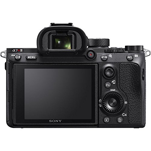 Sony a7R III 42.4MP Full-Frame Mirrorless Interchangeable Lens Camera (Body Only) + Slave Flash + 32GB Memory + Deluxe Bag + Professional Accessories