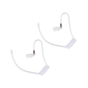 jeuyoede replacement acoustic tube compatible with motorola kenwood two way radio earpiece or surveillance kit headset (2 packs)