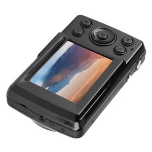 topincn digital camera recorder, digital video camera 2mp 720p 30fps vlogging camera 16x zoom mini for outdoor(black)