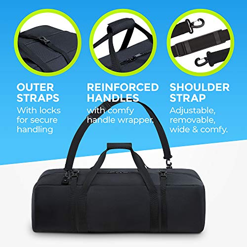 bagmate Multipurpose Telescope Bag – Shock-Absorbent Telescope Carrying Case with Adjustable Shoulder Strap and Extra Storage (35 inches)