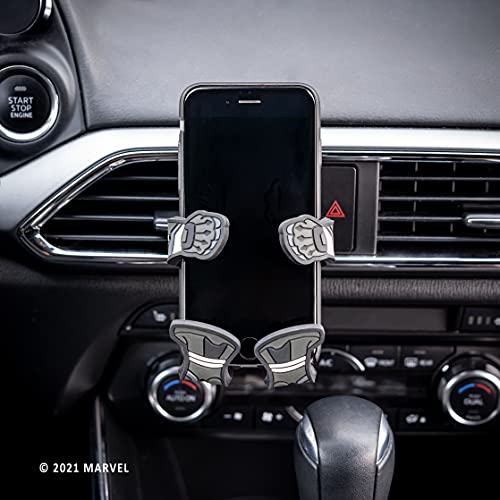 Hug Buddy Black Panther Marvel Air Vent Car Phone Holder, Adjustable, Universal Fit, Cell Phone Mount Compatible with iPhone, Samsung Galaxy, LG, Google, Nexus 5X, Moto, Black and Other Smartphones