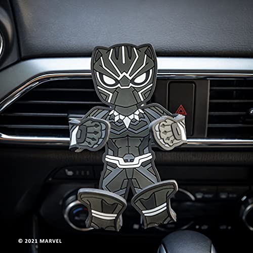 Hug Buddy Black Panther Marvel Air Vent Car Phone Holder, Adjustable, Universal Fit, Cell Phone Mount Compatible with iPhone, Samsung Galaxy, LG, Google, Nexus 5X, Moto, Black and Other Smartphones