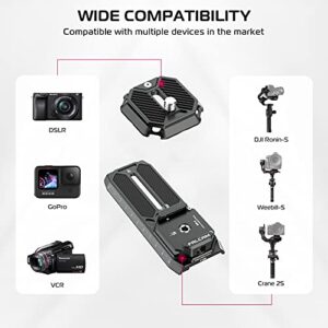 ULANZI FALCAM F38 Camera Quick Release System with 38mm Anti-Deflection QR Plate for DJI Ronin-S, DJI RS2, DJI RSC2, Support The Standard Lens Support Frame