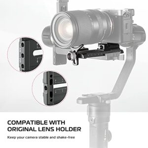 ULANZI FALCAM F38 Camera Quick Release System with 38mm Anti-Deflection QR Plate for DJI Ronin-S, DJI RS2, DJI RSC2, Support The Standard Lens Support Frame