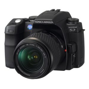 konica minolta maxxum 5d 6.1mp digital slr camera with anti shake & 18-70mm lens