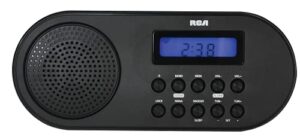 rca – noaa emergency weather alert radio with am/fm radio, digital clock and alarm – ac or battery powered (rcwr7)