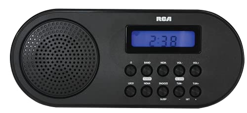 RCA – NOAA Emergency Weather Alert Radio with AM/FM Radio, Digital Clock and Alarm – AC or Battery Powered (RCWR7)