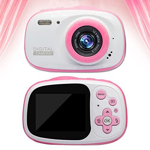 SamFansar Digital Camera Lightweight Kid Camera with 2 Inch Screen 32Gb SD Card Multifunctional Durable Pink