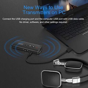 Bluetooth 5.0 Transmitter 3 in 1,Bluetooth Receiver ,Wireless Adapter, Bluetooth Audio Adapter with 3.5mm AUX Stereo Output for TV , PC, car, Headset, Headphone, Earphone, Earbud