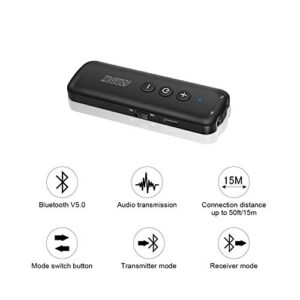 Bluetooth 5.0 Transmitter 3 in 1,Bluetooth Receiver ,Wireless Adapter, Bluetooth Audio Adapter with 3.5mm AUX Stereo Output for TV , PC, car, Headset, Headphone, Earphone, Earbud