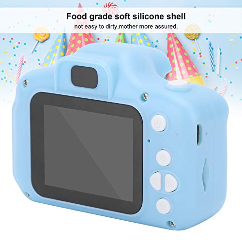 X2 Multifunctional Childrens Digital Camera, Photo Video Mini Camera with Memory Card Gift for Children(Blue 32GB)