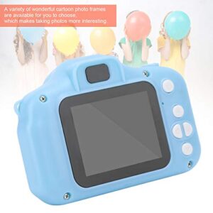 X2 Multifunctional Childrens Digital Camera, Photo Video Mini Camera with Memory Card Gift for Children(Blue 32GB)