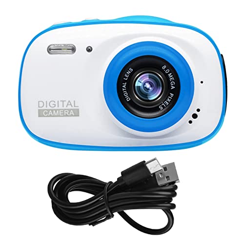 SamFansar Digital Camera Lightweight Kid Camera with 2 Inch Screen 32Gb SD Card Multifunctional Durable Blue