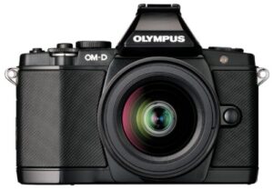 olympus om-d e-m5 16mp live mos mirrorless digital camera with 3.0-inch tilting oled touchscreen and 12-50mm lens (black) (discontinued by manufacturer)