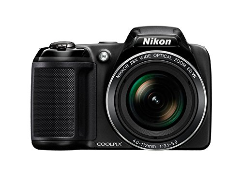 Nikon Coolpix L340 20.2Mp Point and Shoot Digital Camera with 28X Optical Zoom, 8Gb Card and Camera Bag Black