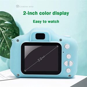 HD 1080P Digital Camera for Kids - 2.0 LCD Mini Camera Children's Sports Camera - Digital Rechargeable Cameras Toddler Educational Toys - Mini HD Kids Sports Camera for Birthday Festival Gifts (Blue)