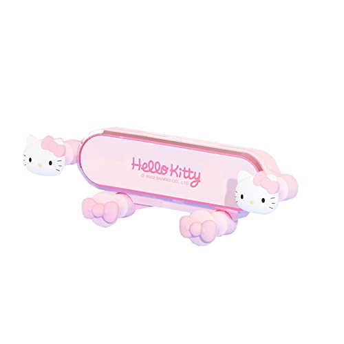 Enaiwn Cute Anime Hello Kitty Phone Mount for Car,Pink Cat Air Vent Clip Car Phone Holder Mount Fit for All Cell Phone, Pretty Car Accessories for Women and Girls (Pink)