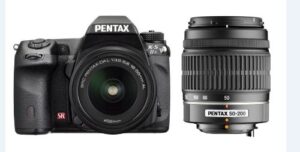 pentax k-5 iis 16.3 mp dslr with 18-55mm dal and 50-200 dal lens kit (black)