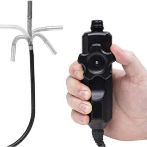 Vividia VA-150 Gray Two-Way Articulating Borescope Videoscope Inspection Camera with 6mm Diameter Probe and 2.7" Monitor and 640x480 Image Resolution