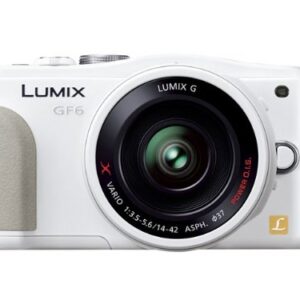 Panasonic Lumix digital SLR camera kit lens Lumix GF6 electric standard zoom lens attached white DMC-GF6X-W