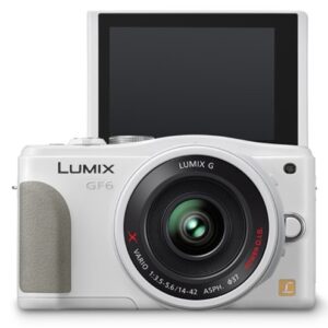 Panasonic Lumix digital SLR camera kit lens Lumix GF6 electric standard zoom lens attached white DMC-GF6X-W