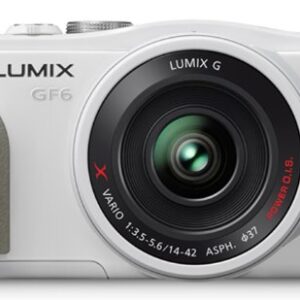 Panasonic Lumix digital SLR camera kit lens Lumix GF6 electric standard zoom lens attached white DMC-GF6X-W