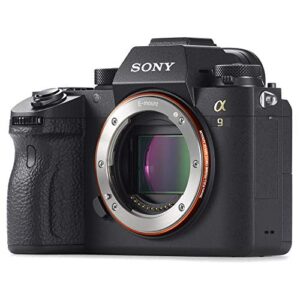 Sony Alpha a9 Mirrorless Camera ILCE9/B with Soft Bag, Tripod, Additional Battery, Rode Mic, LED Light, 64GB Memory Card, Sling Soft Bag, Card Reader, Plus Essential Accessories