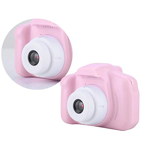 Socobeta Mini Digital Camera X2 Portable 2.0 inch IPS Color Screen Children's Digital Camera HD 1080P Camera(Pink)