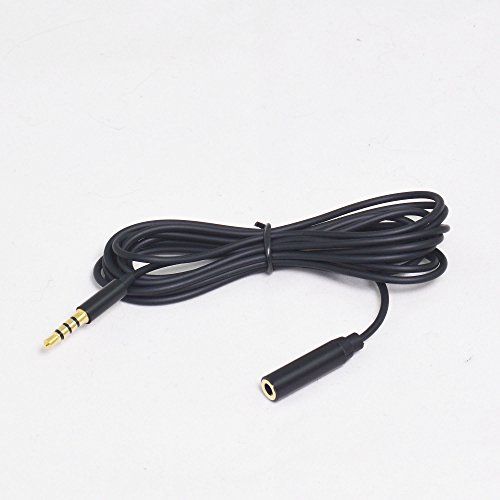3.5mm Audio Extension Cable, 2Packs TRRS Male to TRRS Female Stereo Microphone Extender Converter Adapter 6Ft (2 Meters) for Smartphone, iPhone, Samsung, Headphones Speakers Tablet (6 feet x2)