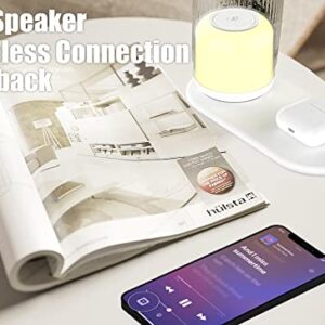 15W Wireless Phone and AirPod Charger, Touch Dimming Multicolor Night Light, Portable Bluetooth Speaker