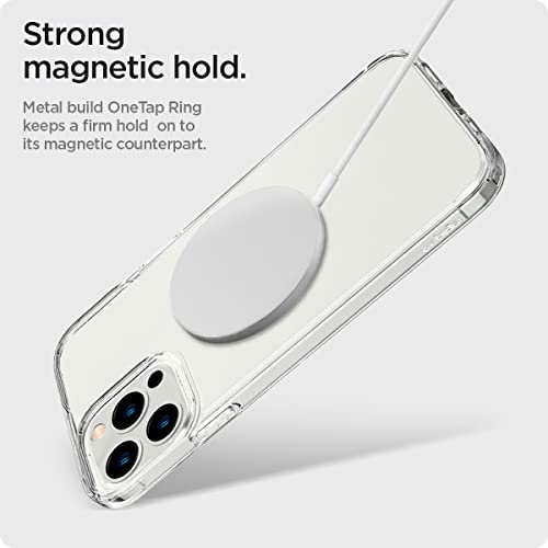 Spigen OneTap Ring Adapter for Mag Safe-Compatibility with EZ-Fit Kit [Add Mag Safe Compatibility to Non-Mag Safe Case ] - 1 Pack - Silver