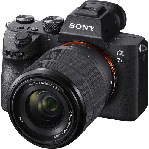 Sony Alpha a7 III Mirrorless Camera with 28-70mm Lens ILCE7M3K/B with Soft Bag, Additional Battery, Rode Mic, LED Light, 64GB Memory Card, Sling Soft Bag, Card Reader, Plus Essential Accessories