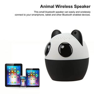 Cute Animals Wireless Speakers, Pet Mini Speaker Compact Ultra Portable Powerful 3W Audio Driver Gift with Selfie Function for Kids(Panda)